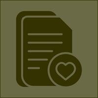 Favourite Document Vector Icon