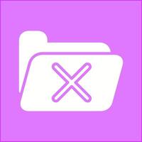 Cancel Folder Vector Icon