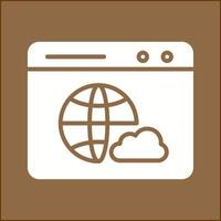 Web Cloud Vector Icon