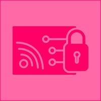 Protected WiFi Vector Icon