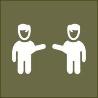 Waving to People I Vector Icon