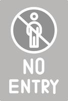 No Entry Sign Vector Icon