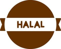 Halal Sticker Vector Icon