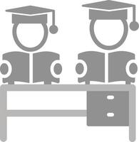 conjunto estudiar vector icono