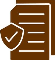 icono de vector de documento seguro