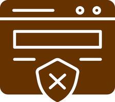 Unprotected Website Vector Icon