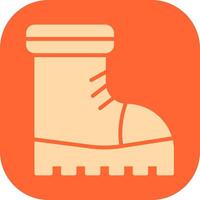 icono de vector de botas de nieve