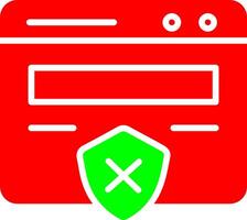 Unprotected Website Vector Icon