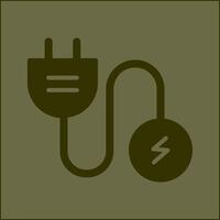 icono de vector de corriente eléctrica