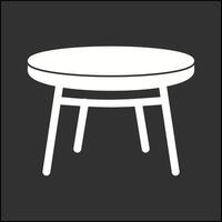 icono de vector de mesa pequeña