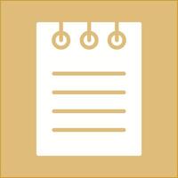 Notepad Vector Icon