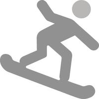 icono de vector de snowboard