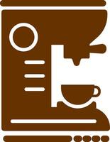 icono de vector de máquina de café