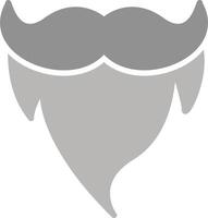 barba y Bigote ii vector icono