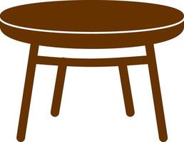 Small Table Vector Icon