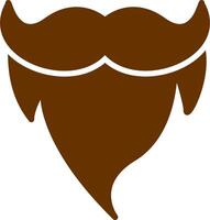 barba y Bigote ii vector icono