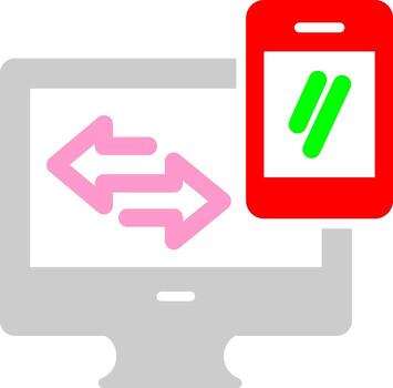 Data Synchronization Vector Icon