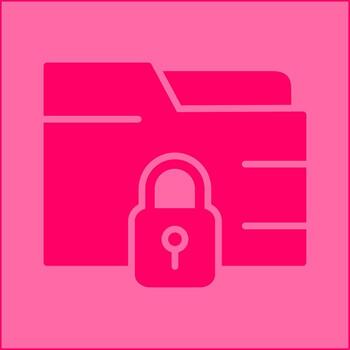 Secure Folder Vector Icon