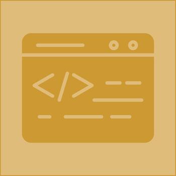icono de vector de codificación web