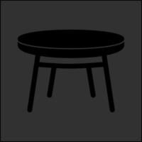 Small Table Vector Icon
