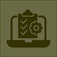 Online Checklist Vector Icon