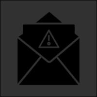 icono de vector de correo no deseado