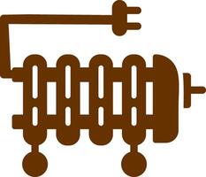 Oil Heater Vector Icon