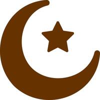 Moon and Star Vector Icon