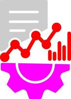 administrar icono de vector de datos