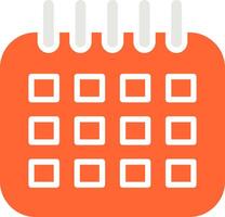 icono de vector de calendario marcado