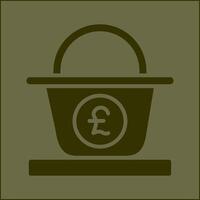 Pound Basket Vector Icon