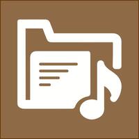 Music Folder Vector Icon