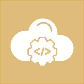 Cloud Coding Vector Icon
