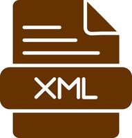 icono de vector xml