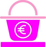 Euro Basket Vector Icon