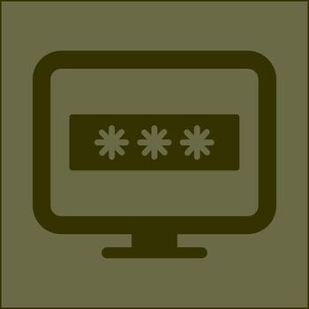 System Password Vector Icon