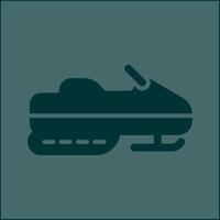 Snowmobile Vector Icon