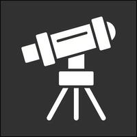 Telescope on Stand Vector Icon