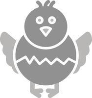 icono de vector de pollito