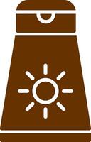 icono de vector de crema solar