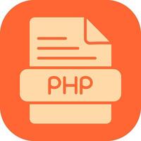 icono de vector de php