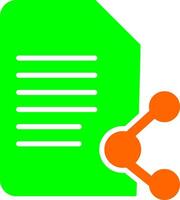 compartir documento vector icono