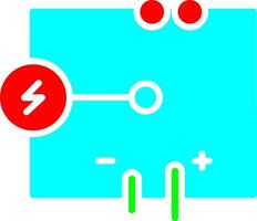 icono de vector de circuito eléctrico