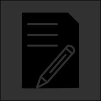 Document Edit Vector Icon