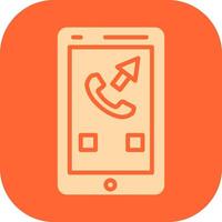 Outgoing Call Vector Icon