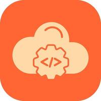 Cloud Coding Vector Icon