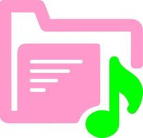 Music Folder Vector Icon