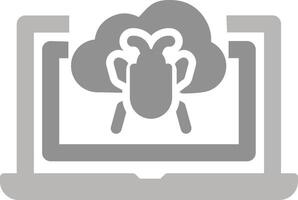 Bug Cloud Vector Icon