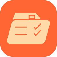 Checklist Folder Vector Icon