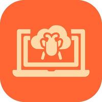 Bug Cloud Vector Icon